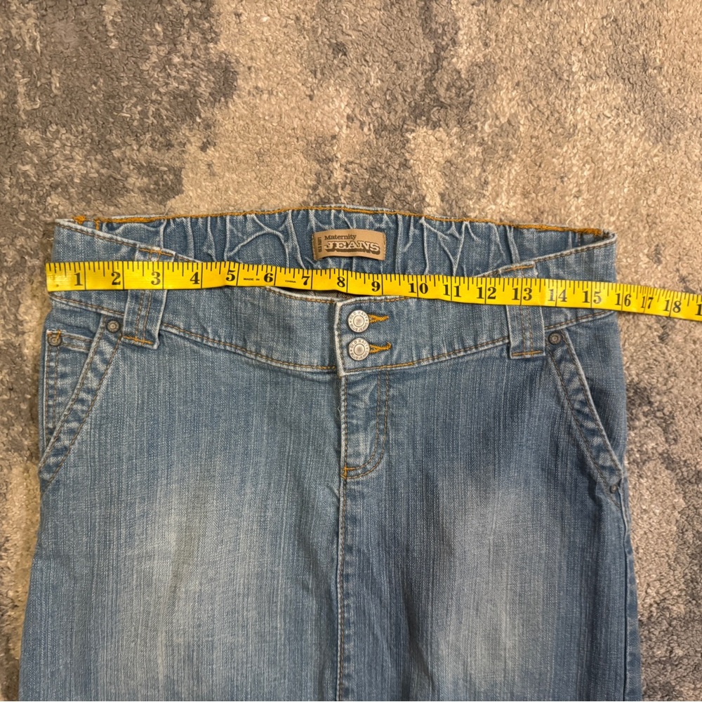 Maternity Jeans  Light Blue Denim Mini Skirt - Picture 4 of 5
